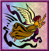 Rainbow Angel - Бесплатный анимированный гифка