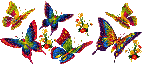 mariposa glitter dubravka4 - GIF animé gratuit