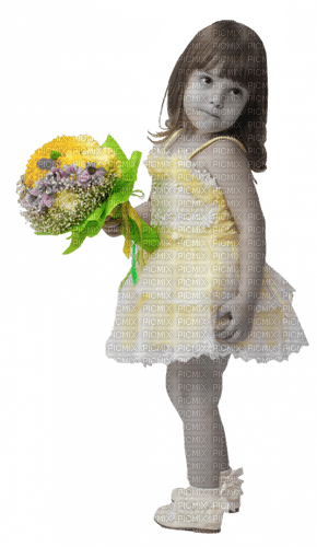 baby child girl flowers spring summer - zadarmo png