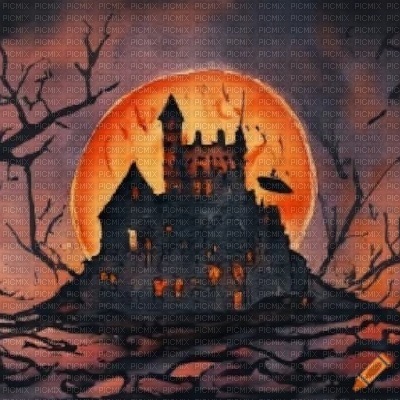 Halloween Haunted Castle - png ฟรี