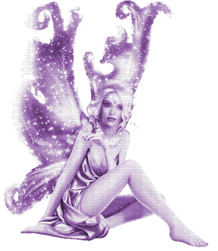 Y.A.M._Fantasy fairy purple - GIF animate gratis