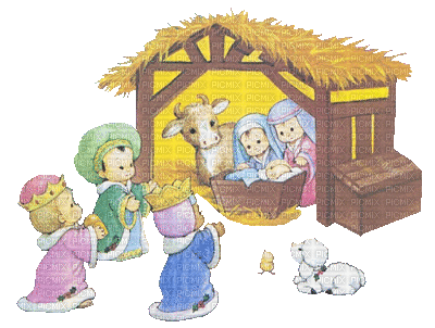 Child Nativity - GIF animado gratis