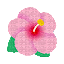 Intergalactic Vacation pink hibiscus - Free PNG