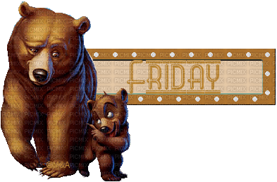Kaz_Creations Days Of The Week Friday Animated - Free animated GIF