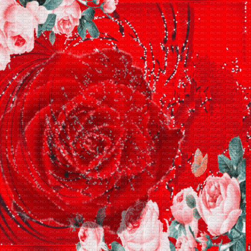 Je/BG /hintergrund.anim..flowers.red.idca - Gratis animerad GIF