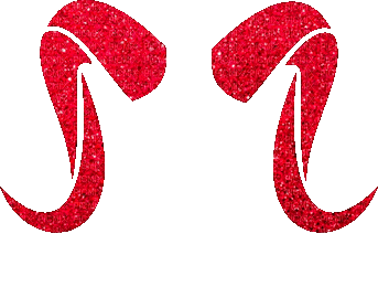 red glitter aries horns - Free animated GIF