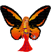 Orange Fairy - Darmowy animowany GIF
