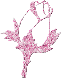 Pink sparkly rose - GIF animé gratuit