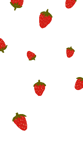 Strawberry Rain - Animovaný GIF zadarmo