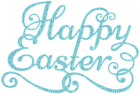 Kaz_Creations Easter Deco Text Happy Easter - PNG gratuit