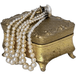 deco vintage gold necklace box kikkapink - δωρεάν png
