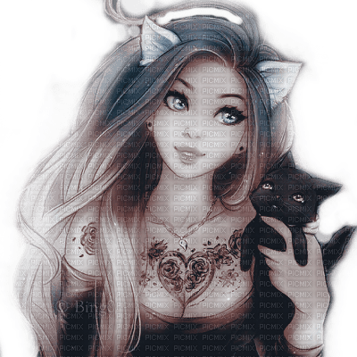 Y.A.M._Anime cat girl - бесплатно png
