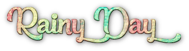 soave text rainy day rain PINK GREEN YELLOW - PNG gratuit