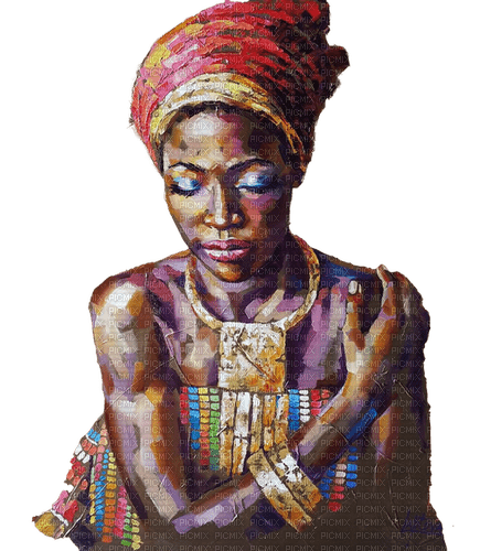 africa woman dolceluna painting - PNG gratuit