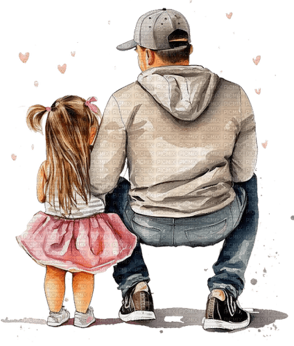 father and child - PNG gratuit