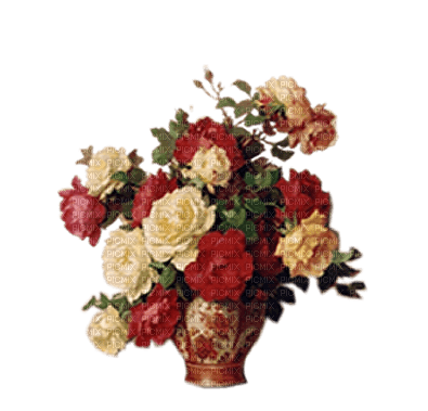 Jarron con rosas  dubravka4 - PNG gratuit