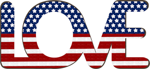 SM3 LOVE USA IMAGE PNG RED TEXT - darmowe png