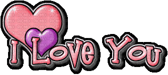 Kaz_Creations Logo Text I Love You - GIF animé gratuit