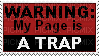my page is a trap stamp - Безплатен анимиран GIF