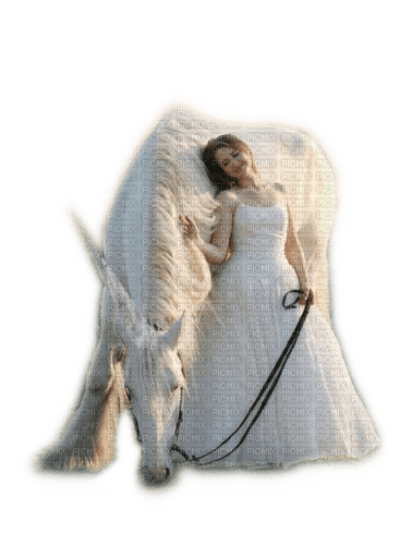 Rena Braut Bride white Pferde Horse - zdarma png