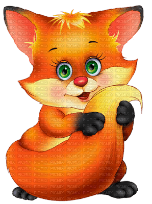 Y.A.M._Summer little animals fox - Free PNG