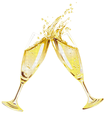 Kaz_Creations Deco Champagne Glass - 免费PNG