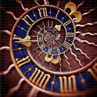Y.A.M._Art background clock - zdarma png