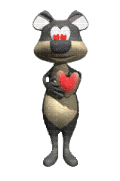 mouse in love  by nataliplus - Nemokamas animacinis gif