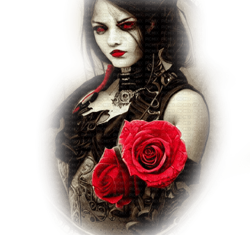 kikkapink gothic dark woman steampunk - ilmainen png