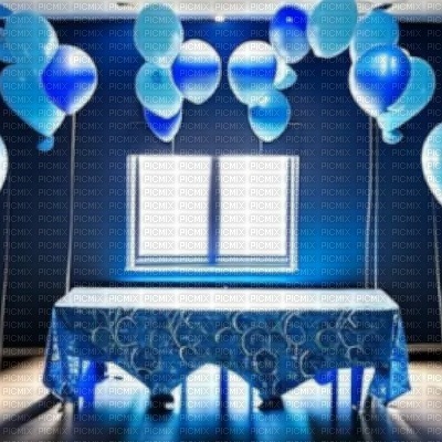 Blue Birthday Room - ilmainen png
