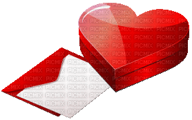 Heart Envelopes Red - Bogusia - GIF animé gratuit