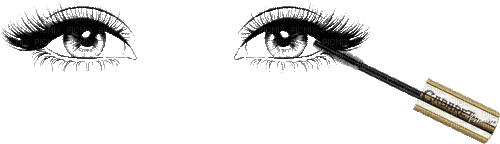 Eyes Yeux Mascara - Animovaný GIF zadarmo