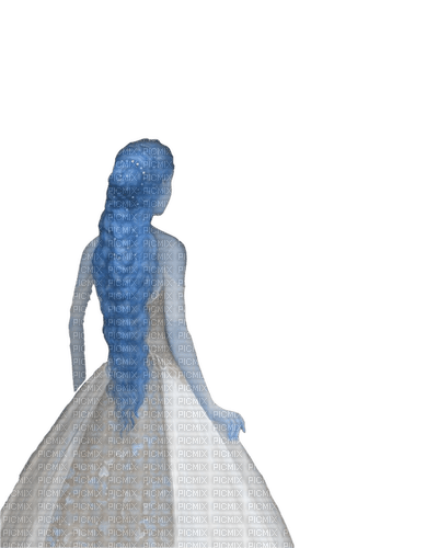 fantasy woman art girl dolceluna blue - png gratis