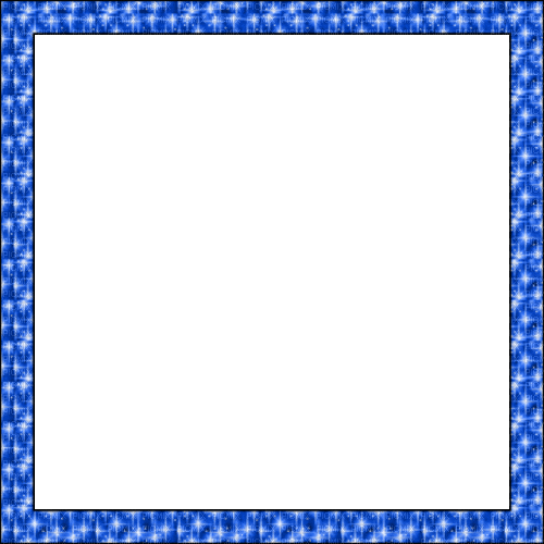 Blue sparkles frame gif - 免费动画 GIF