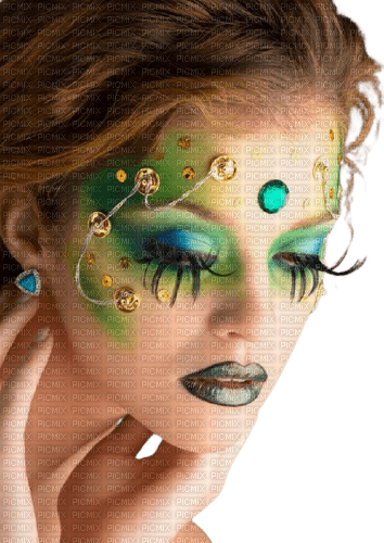maj portrait femme maquillage - ücretsiz png