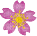 deco decora plastic flower charm translucent png - gratis png