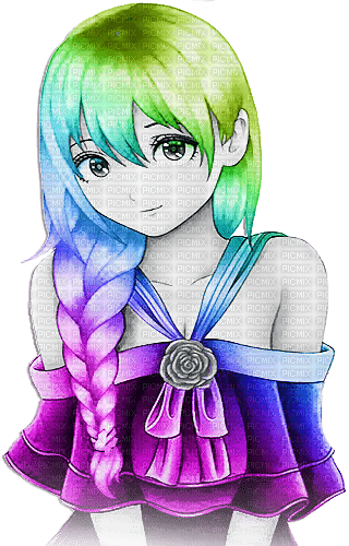 soave anime girl spring summer  black white - δωρεάν png