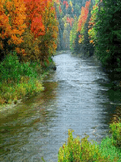 nature river animated - Gratis geanimeerde GIF
