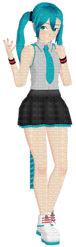 vocaloid anime girl miku hatsune - zadarmo png