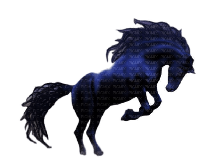 aze cheval bleu blue - png grátis