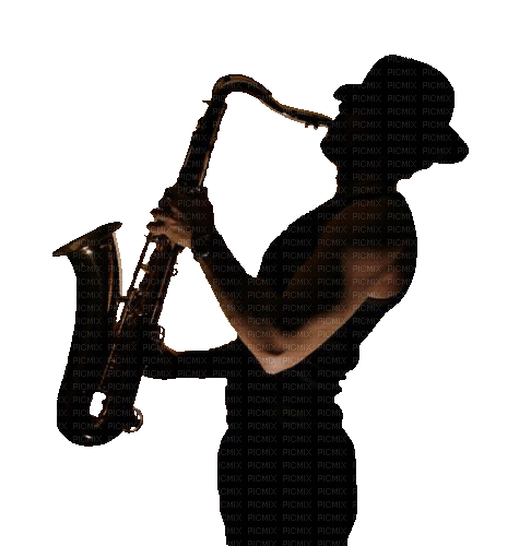 Саксафонист - Darmowy animowany GIF