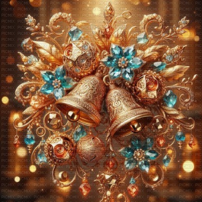 Golden Jingle Bells - PNG gratuit