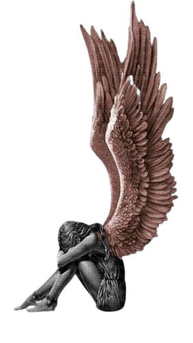 sad fallen angel - PNG gratuit