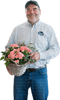 Kaz_Creations Man Homme Flowers Deco - 免费PNG