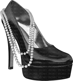 Kaz_Creations Black Deco Shoe Shoes  Colours - бесплатно png