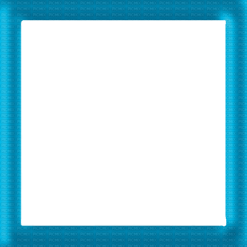 Teal Blue Frame - Free PNG
