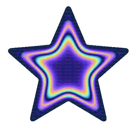Purple rainbow star - GIF animado gratis