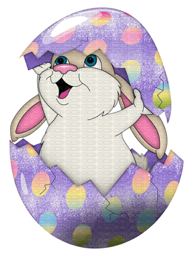 kikkapink purple easter egg bunny png - δωρεάν png
