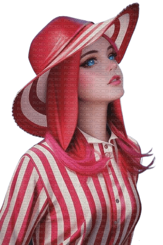 Девушка в шляпе - zdarma png