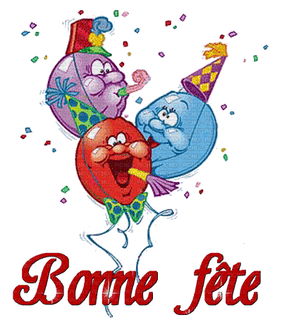 Bonne Fête - Безплатен анимиран GIF